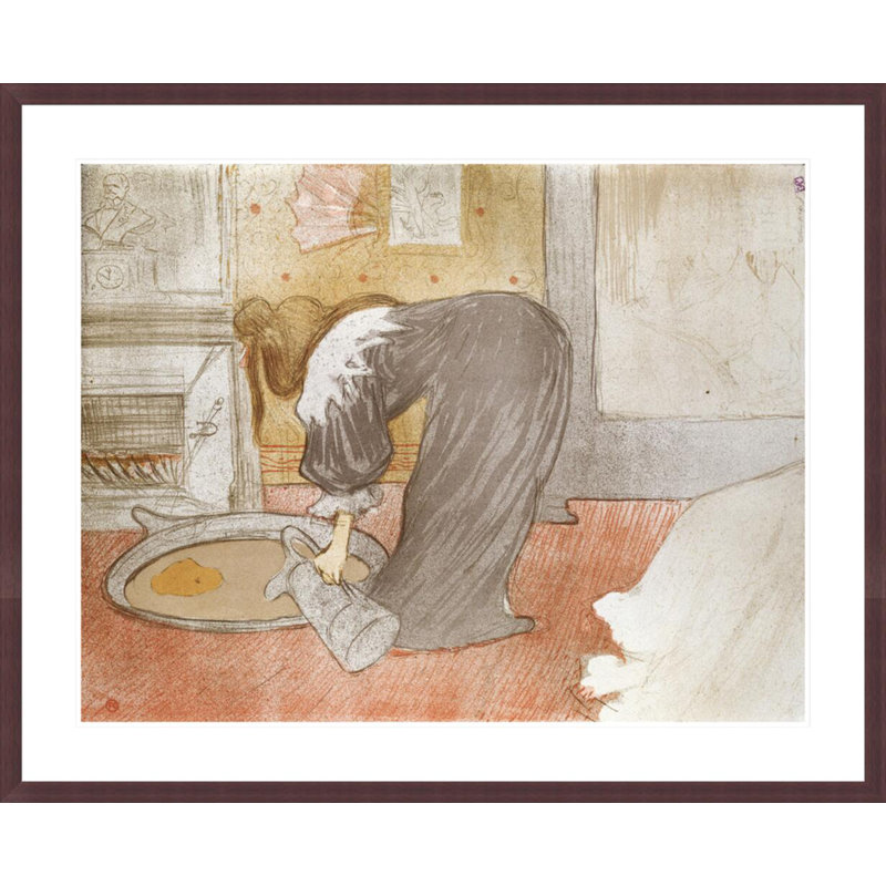 «Femme au tu» par Henri de Toulouse-Lautrec, impression giclée encadrée, 33.5" H x 41.22" W