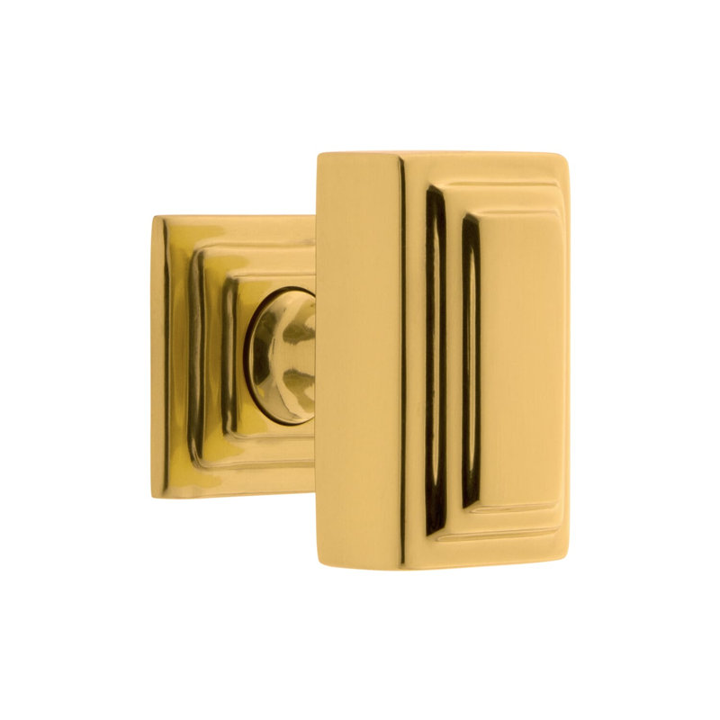 Poignée rectangulaire surdimensionnée Carr 1 3/4 po, Laiton éternel
