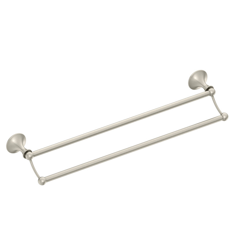 Lounge 24" Wall Mounted Towel Bar, Brushed Nickel