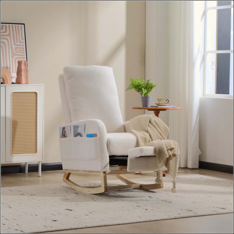 Chaise berçante Modern, Blanc