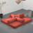 Boneless Sleeper Sofa Bed Convertible Compression Couch Bed Corduroy Floor Couch With 2 Pillows-121416303-129588363
