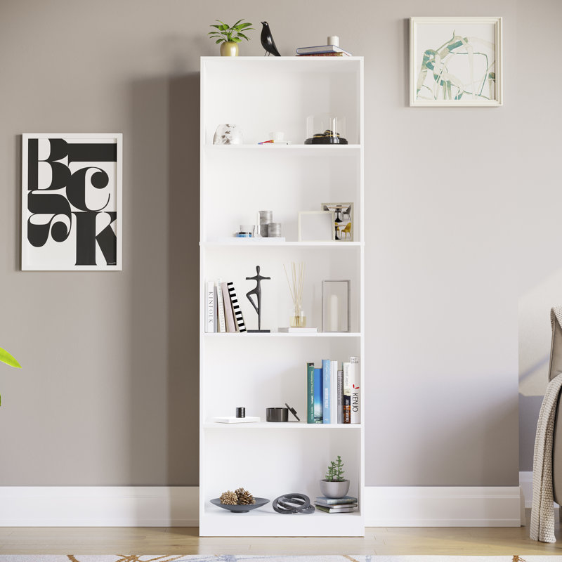 142cm H x 60cm W Standard Bookcase, 175 cm H x 60 cm W, White