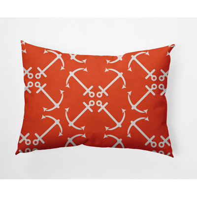 Housse et insert de coussin rectangulaire intérieur / extérieur en polyester Nautical Nights