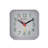 Analogue Quartz Movement / Crystal Alarm Tabletop Clock in White
