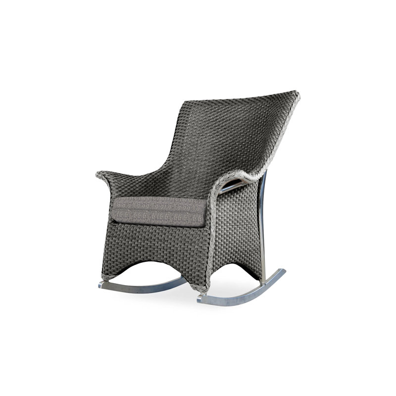 Mandalay Outdoor Rocker Chair, Canvas Birdseye Sunbrella® Canvas, Bark