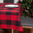 Krueger Checkered 100% Cotton Square Tablecloth