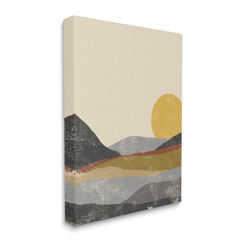 Art mural sur toile tendue, "Sunrise Clrif", Toile tendue, H 16 po x l 20 po
