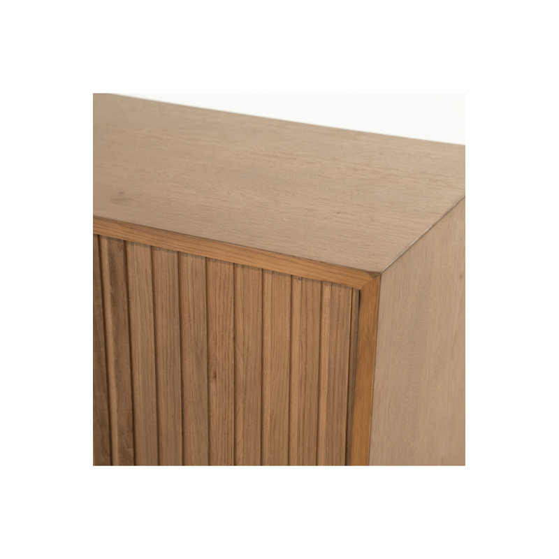 Milo Media Unit S, Brown, 17"H x 71"L x 17"W