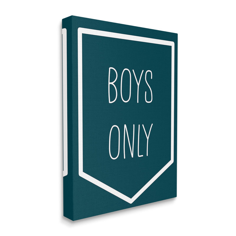 Art mural sur toile Minimal Boy Only par Lil 'Rue, H 30 po x l 24 po