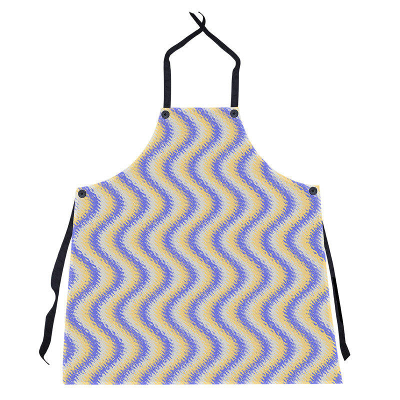 Bib Apron, Blue/Yellow