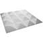 Panneau mural 3D 19,625 "x 19,625" en blanc (paquet de 12)