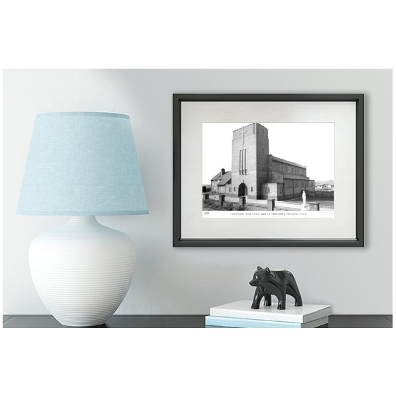 Fulwood, Our Lady And St Edward's Church C1960 - Single Picture Frame Print, 28cm H x 36cm W x 2.3cm D