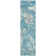 Machine Washable Indoor/Outdoor Xhevrie Teal Rug