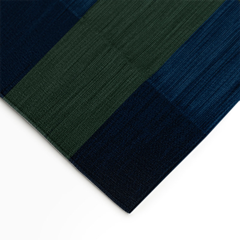 Tapis d'intérieur et d'extérieur à carreaux vert, Rectangulaire 3 pi x 5 pi