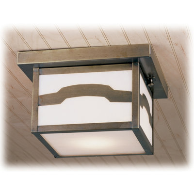 Plafonnier encastré carré 10 po 1-light