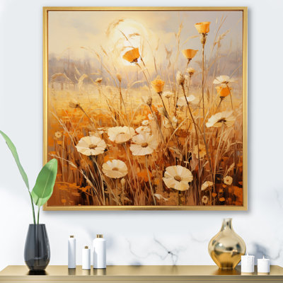 Golden Meadows - Abstract Landscape Wall Decor
