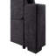 Canapé-lit modulaire réversible en tissu tissé noir l 95 po avec porte-gobelet de rangement et poches-1797587627