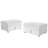 Modern Upholstered Faux Fur Square Storage Ottoman(Set Of 2)-30476197