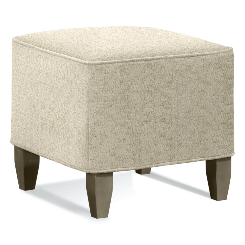 Brooklyn Upholstered Ottoman, Stone Hearth , Bianco Azure; 0809-63