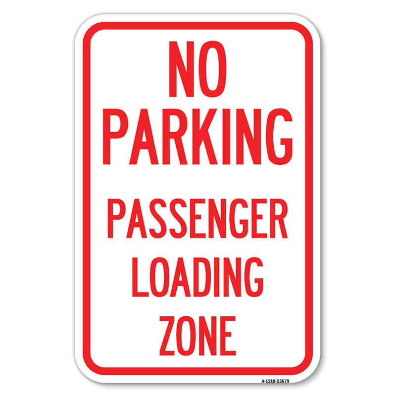 Pas de zone de chargement de places de stationnement / 23679, H 18 po x l 12 po x P 1 po