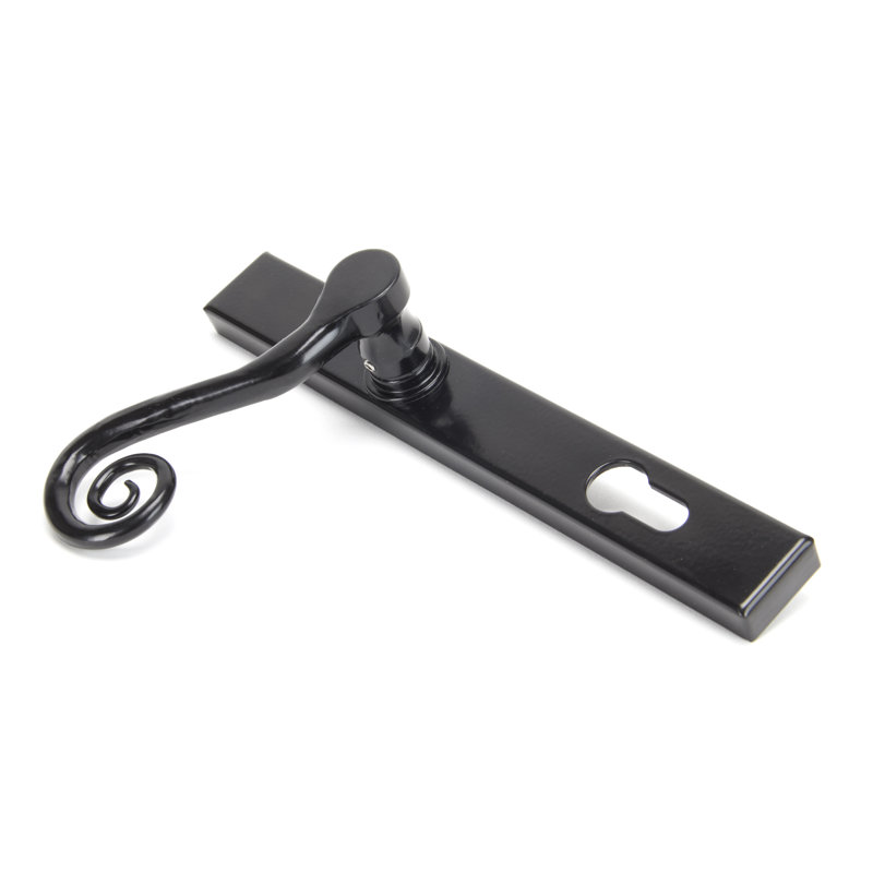 Monkeytail Lock Left Hand Door Handle, Left, Black