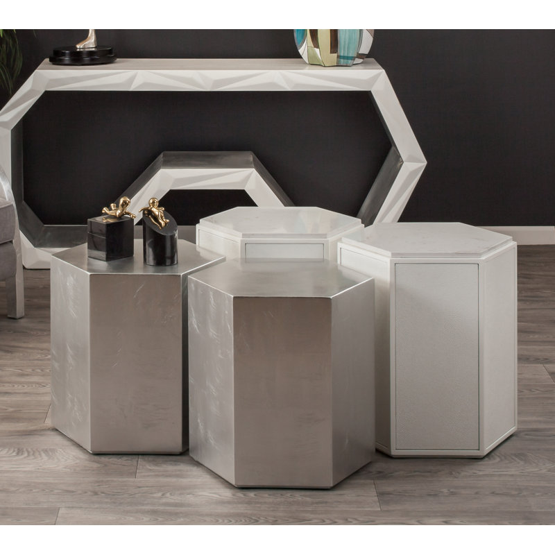 End Table, Silver