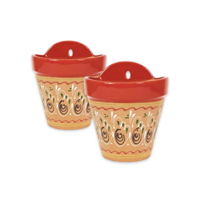 Caralyn Ceramic Indoor / Outdoor Wall Planter