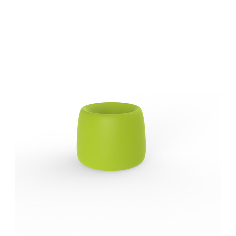 Organic Resin Pot Planter, 13.5" H x 16.5" W x 16.5" D, Ice