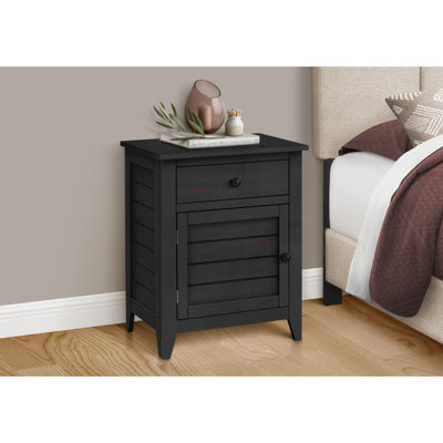 13,9 po Large table d'appoint avec placage noir - armoire de rangement pour petits objets 27 lb. Chambre et salon pratiques