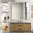 Wavy Wood Framed Square Wall Mirror-160168960