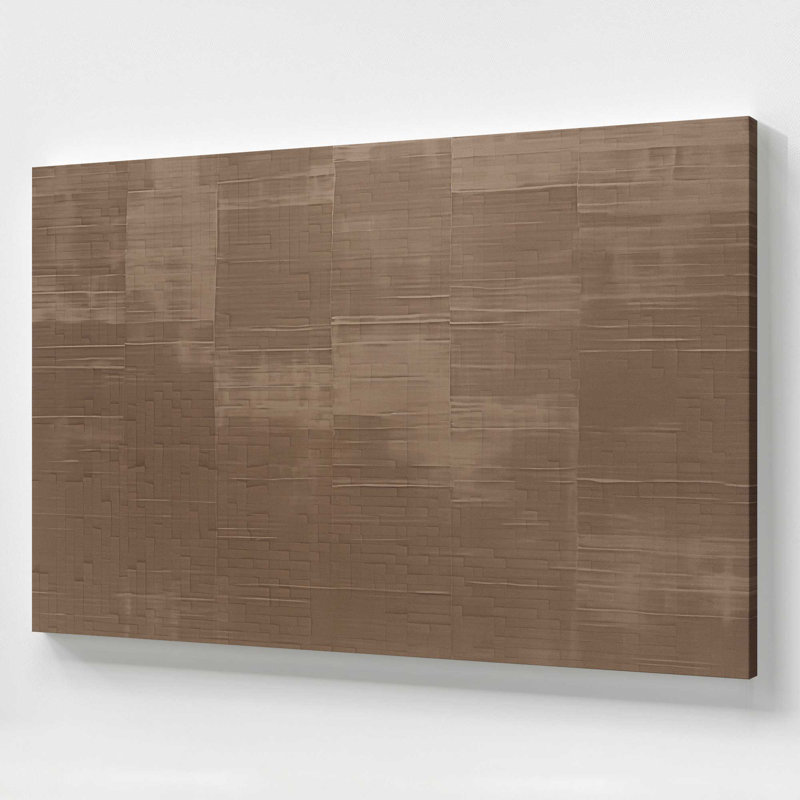 «Sienna Squares I», reproduction sur toile, Toile tendue, 1, H 12 po x l 18 po x P 1,25 po