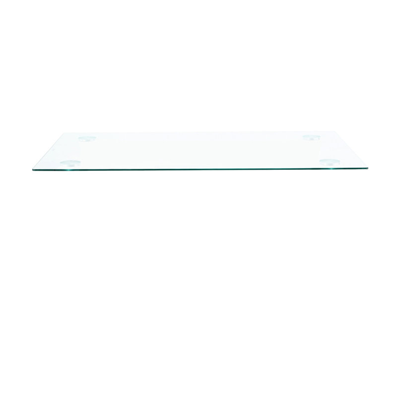 Accessoires de table rectangulaire en verre - Comptoir moderne trempé transparent minimaliste (dia1300 * 800 * 8mm), imperméable, facile à nettoyer, à nettoyer