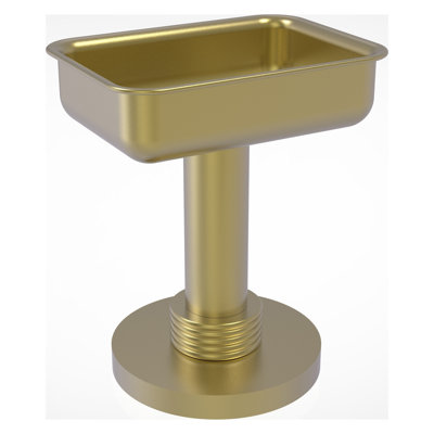 Porte-savon Phyle Vanity Top Groovy Accents, noir mat