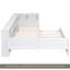 Lit plateforme simple en bois en L avec lit gigogne et tiroir Wood-884089799