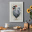 «Sunday Best Rooster», toile tendue avec châssis de qualité supérieure - prête à être accrochée-37437604
