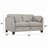 Matias Dusty Leather Loveseat (Assembled)