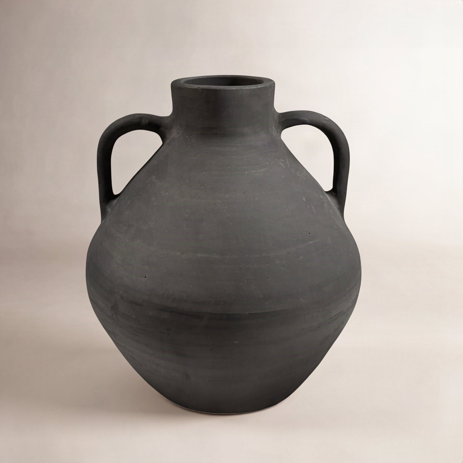 Perth Terracotta Table Vase, Black 