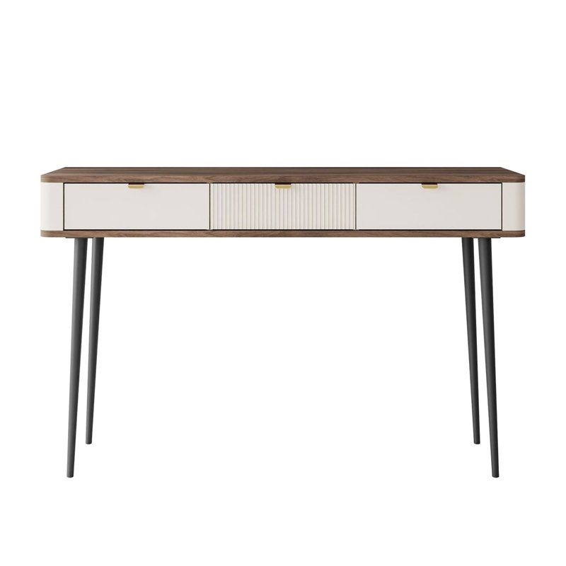Dressing Table, cashmere / walnut