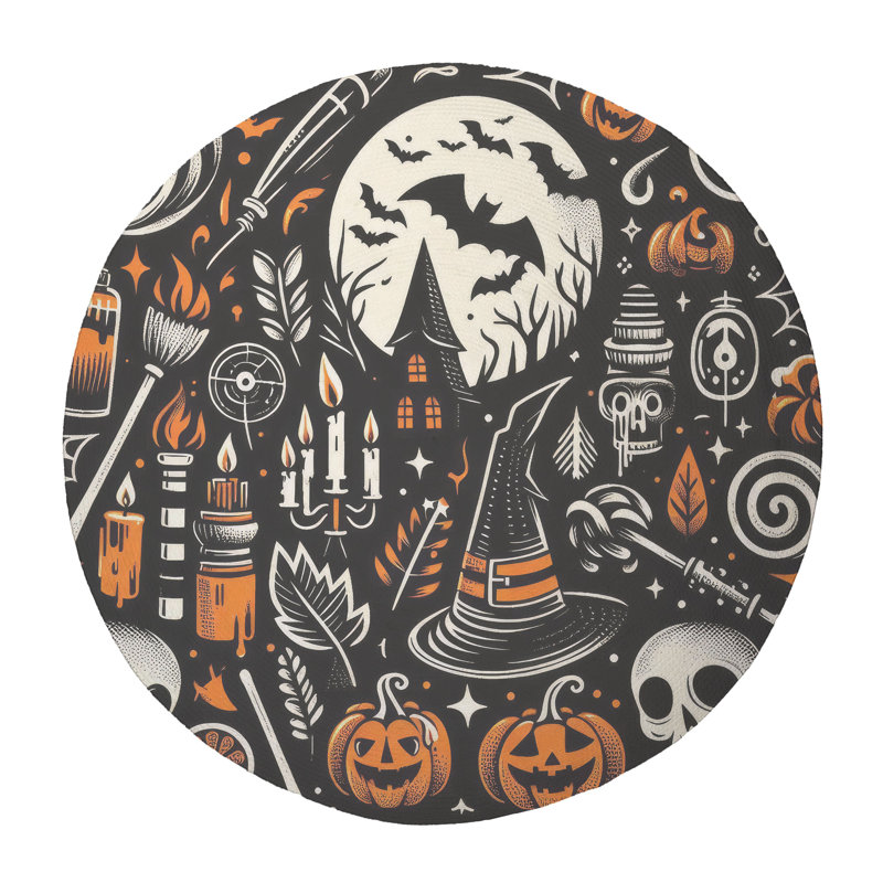 Tapis tressé Eerie & Flat, Rond 5 pi