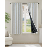 Blackout Boho Printed Geometric Farmhouse Curtains