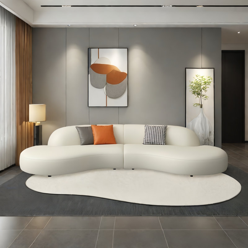Canapé Nordic, H 27,56 po x l 110,24 po x P 35,43 po