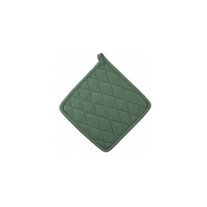 Gracie Oaks Kaviya Cotton Potholder Set, Olive Green