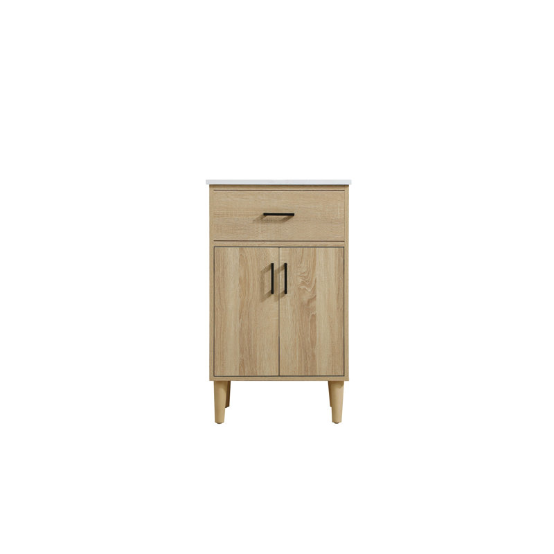 Meuble-lavabo simple 20 po Chandler, Bois de manguier