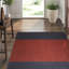 Light Between Wool Striped Area Rug in Indigo/Red-42971611