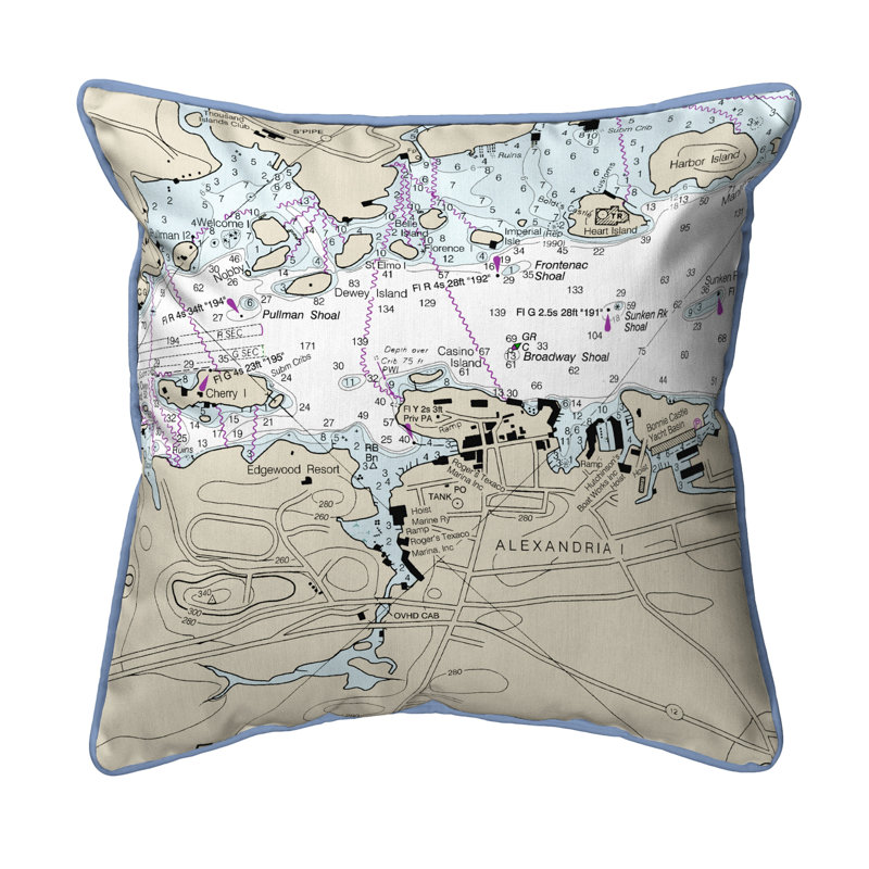 Housse et insert de coussin extérieur d'extérieur, 18 po x 18 po