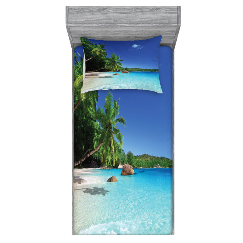 Microfiber Sheet Set, Twin Sheet Set with Fitted Sheet