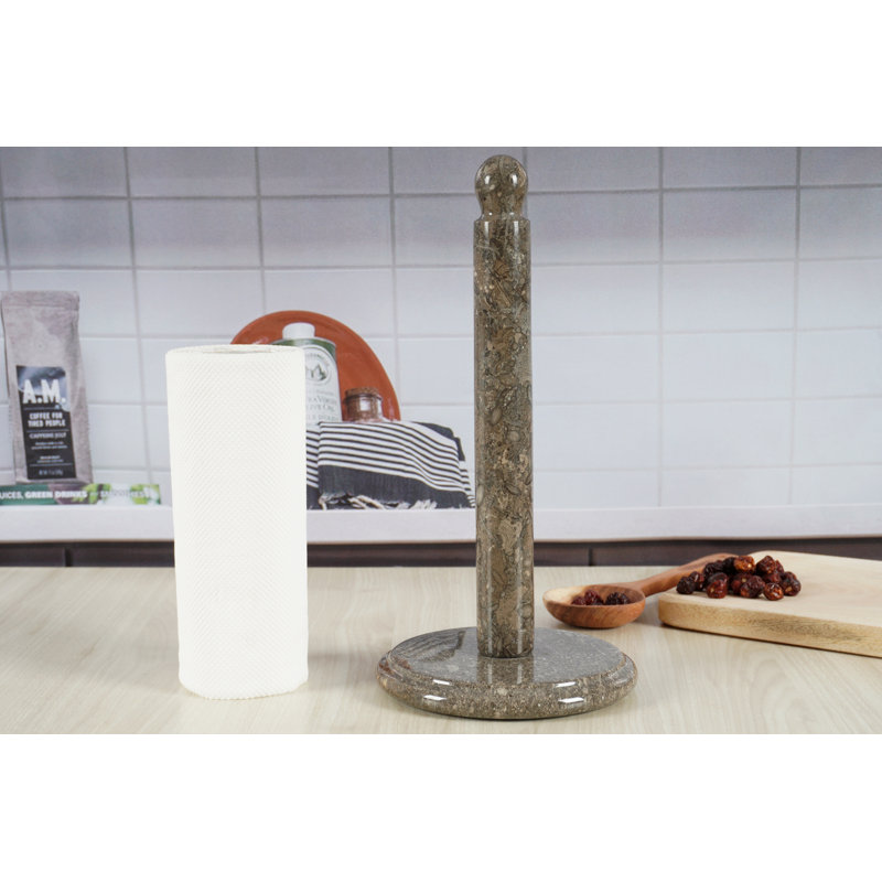 Marble Paper Towel Holder, Brown