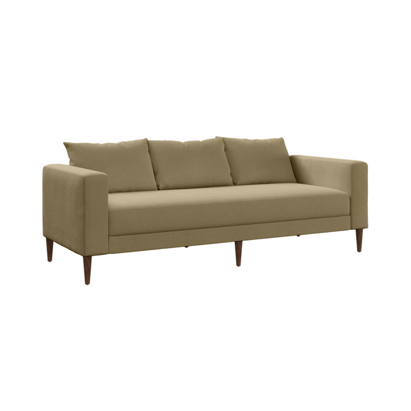 Essential Sofa, Farro Upcycled Poly, Dark Brown