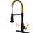 Automatic Smart Hands Kitchen Faucet - Touchless With Pull Down , Black And Gold, Contemporary Design, Stainless Steel, Ceramic Sink Smart, , + Contemporary, Filler