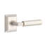 Emtek Select Passage Interior Mortise w/ Wilshire Rosette & L-Square Stem, Smooth Lever-1574354014-1574354009